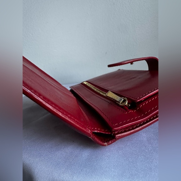CELINE Red Folded Wallet - Picture 6 of 8